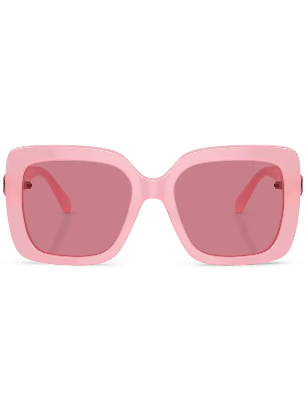 Солнцезащитные очки в прямоугольной оправе с кристаллами Swarovski, розовый
Солнцезащитные очки в прямоугольной оправе с кристаллами Swarovski, розовый