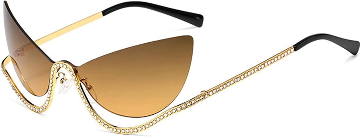 Willochra — большие безободковые солнцезащитные очки с бриллиантами, женские, с кристаллами, в стиле «кошачий глаз», винтажные, для вечеринок, с защитой от ультрафиолета UV400, C4
Willochra — большие безободковые солнцезащитные очки с бриллиантами, женские, с кристаллами, в стиле «кошачий глаз», винтажные, для вечеринок, с защитой от ультрафиолета UV400, C4