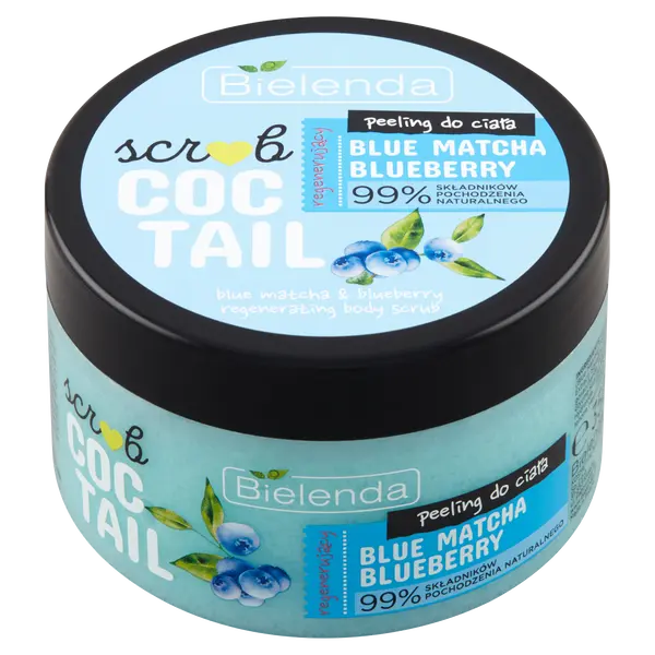 Регенерирующий скраб для тела с синим матча и черникой, 350 г Bielenda Coctail scrub
Регенерирующий скраб для тела с синим матча и черникой, 350 г Bielenda Coctail scrub