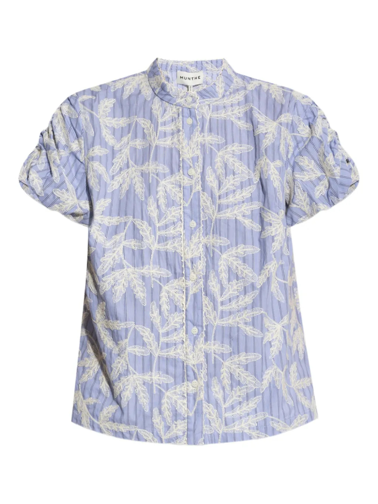 Рубашка с цветочным принтом на пуговицах MUNTHE, синий
Рубашка с цветочным принтом на пуговицах MUNTHE, синий