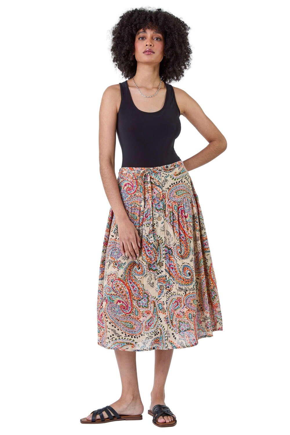 Юбка миди из хлопка с узором пейсли в стиле бохо Roman, мультиколор
Юбка миди из хлопка с узором пейсли в стиле бохо Roman, мультиколор