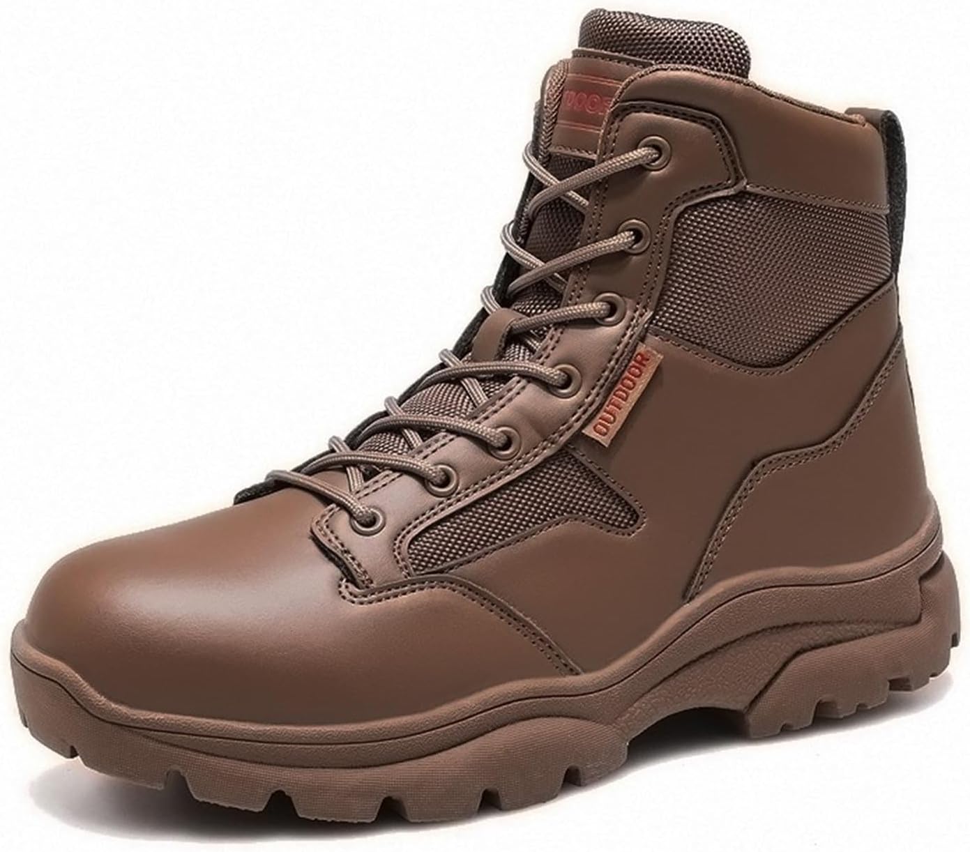 Мужские высокие тактические военные ботинки на шнуровке с 15 см голенью, выполненные из замши и сетки, круглый носок, средний каблук Tengfeifly, коричневый
Мужские высокие тактические военные ботинки на шнуровке с 15 см голенью, выполненные из замши и сетки, круглый носок, средний каблук Tengfeifly, коричневый