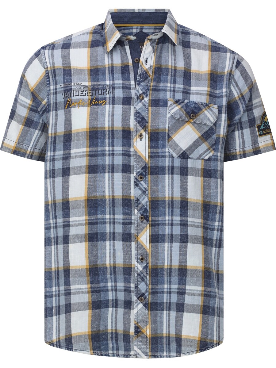 Рубашка на пуговицах Comfort fit Jan Vanderstorm Ingolof, синий деним
Рубашка на пуговицах Comfort fit Jan Vanderstorm Ingolof, синий деним