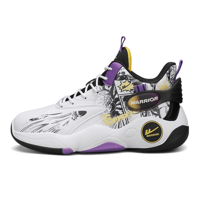 WARRIOR Баскетбольные кроссовки мужские высокие пурпурно-черные с белым, цвет White Black Purple
WARRIOR Баскетбольные кроссовки мужские высокие пурпурно-черные с белым, цвет White Black Purple