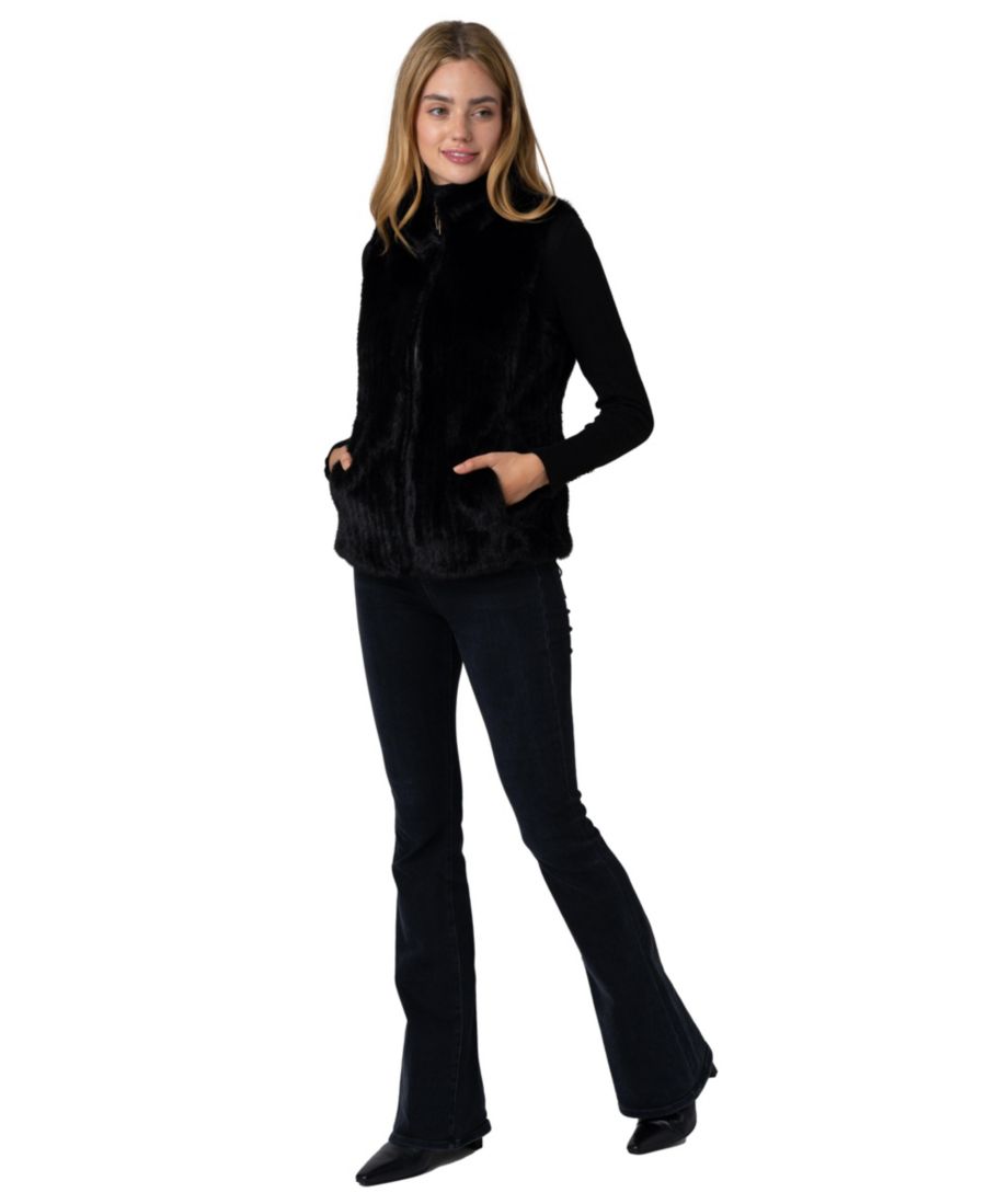 Женский двусторонний жилет из искусственного меха Via Spiga, Black
Женский двусторонний жилет из искусственного меха Via Spiga, Black