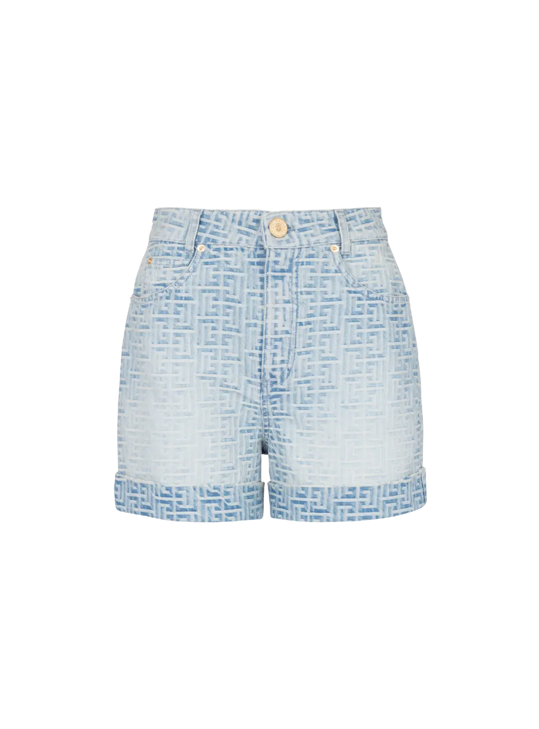 Джинсовые шорты с монограммой Balmain, синий
Джинсовые шорты с монограммой Balmain, синий