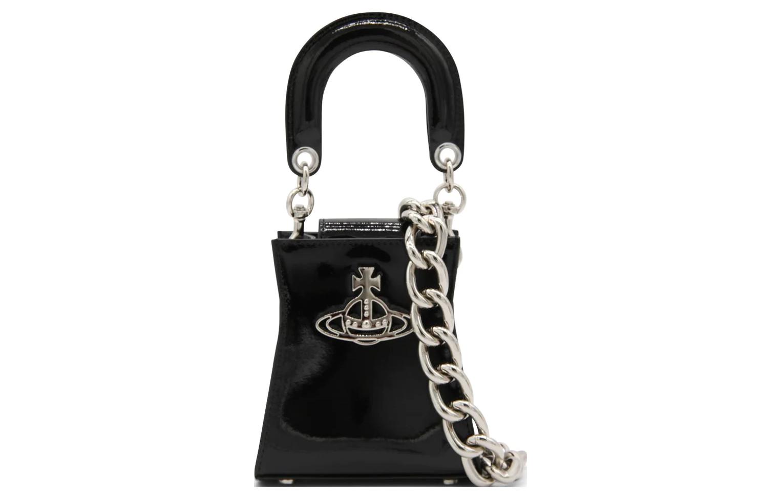 Vivienne Westwood Блестящая кожаная сумка через плечо
Vivienne Westwood Блестящая кожаная сумка через плечо