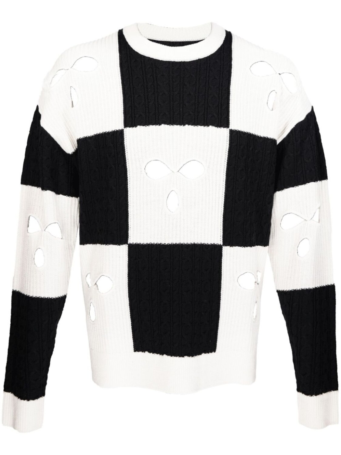 Mostly Heard Rarely Seen шерстяной джемпер в клетку, черный 
Mostly Heard Rarely Seen шерстяной джемпер в клетку, черный