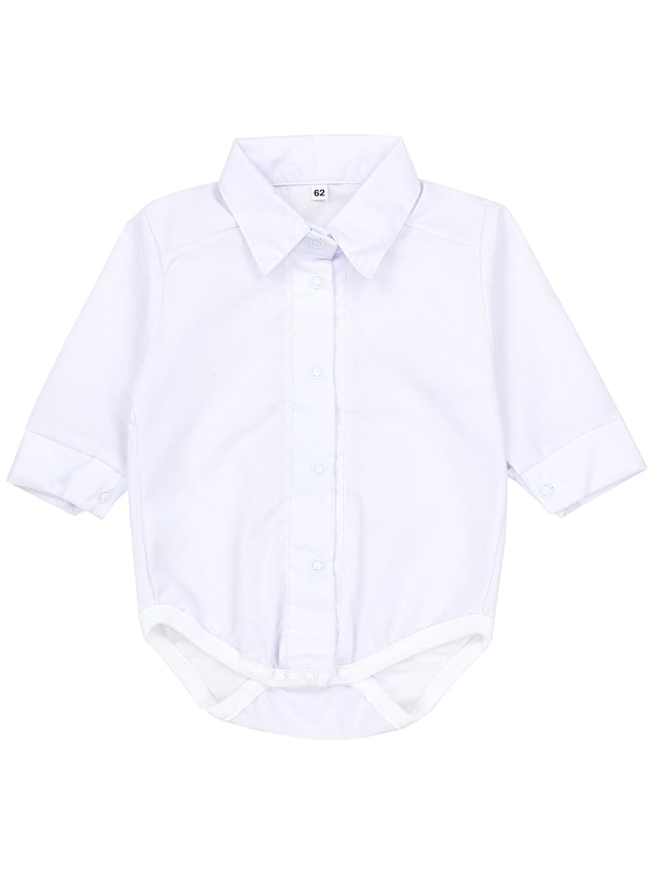 TupTam Детский боди с длинными рукавами и воротником для мальчиков, белого цвета
TupTam Детский боди с длинными рукавами и воротником для мальчиков, белого цвета