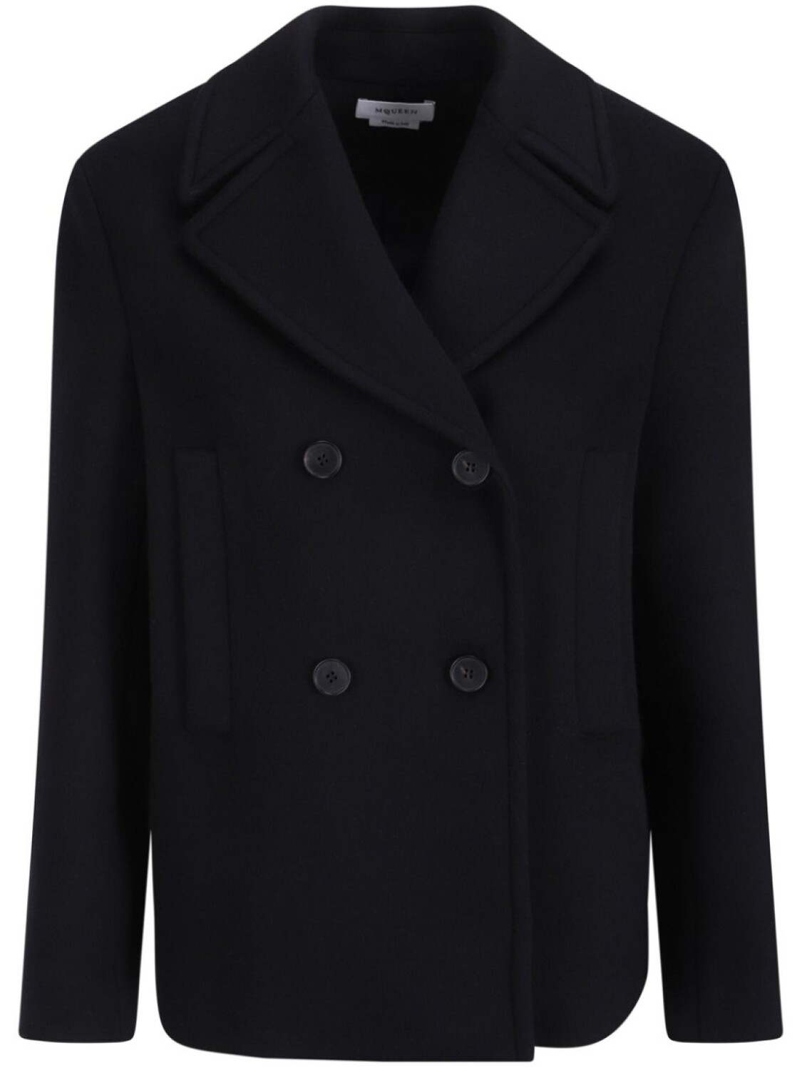 Alexander McQueen бушлат из шерстяного фетра, черный
Alexander McQueen бушлат из шерстяного фетра, черный