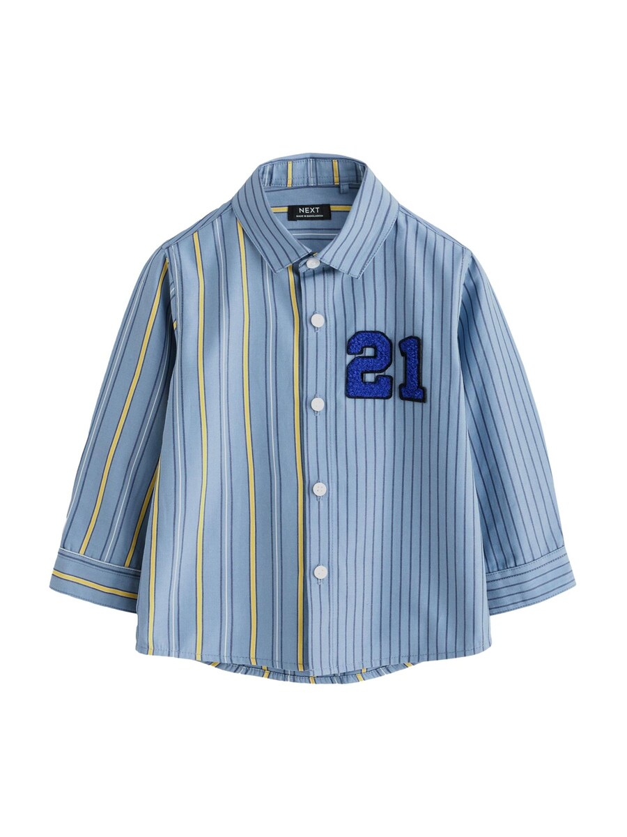 Рубашка обычного кроя на пуговицах Next, синий
Рубашка обычного кроя на пуговицах Next, синий