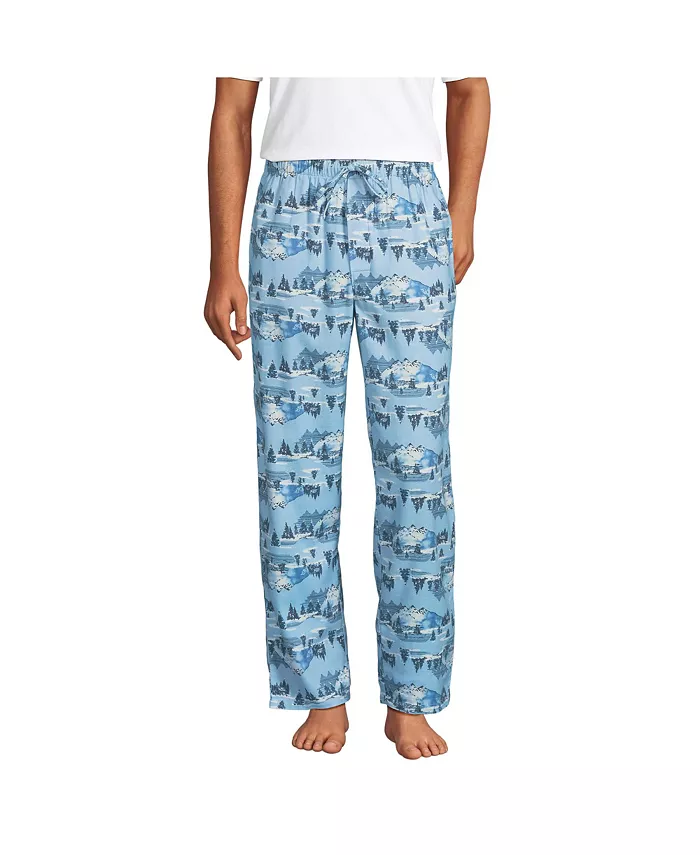 Мужские пижамные брюки из фланели Lands' End, синий
Мужские пижамные брюки из фланели Lands' End, синий