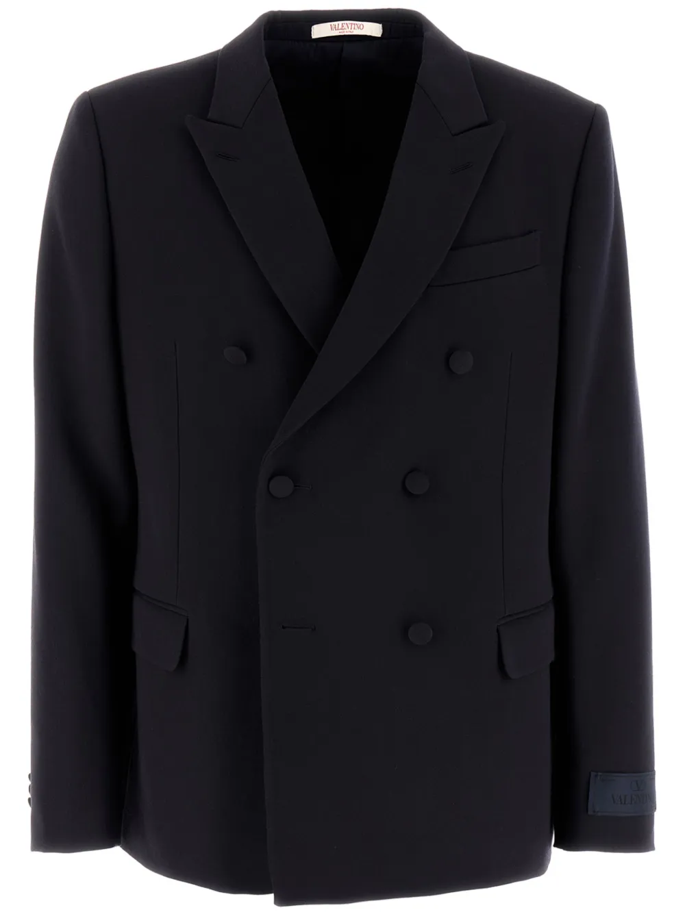 Шерстяной двубортный пиджак VALENTINO GARAVANI, синий
Шерстяной двубортный пиджак VALENTINO GARAVANI, синий