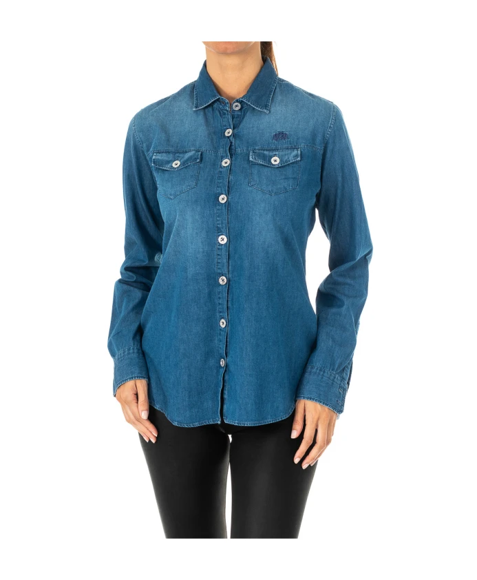 Джинсовая рубашка La Martina, синий
Джинсовая рубашка La Martina, синий