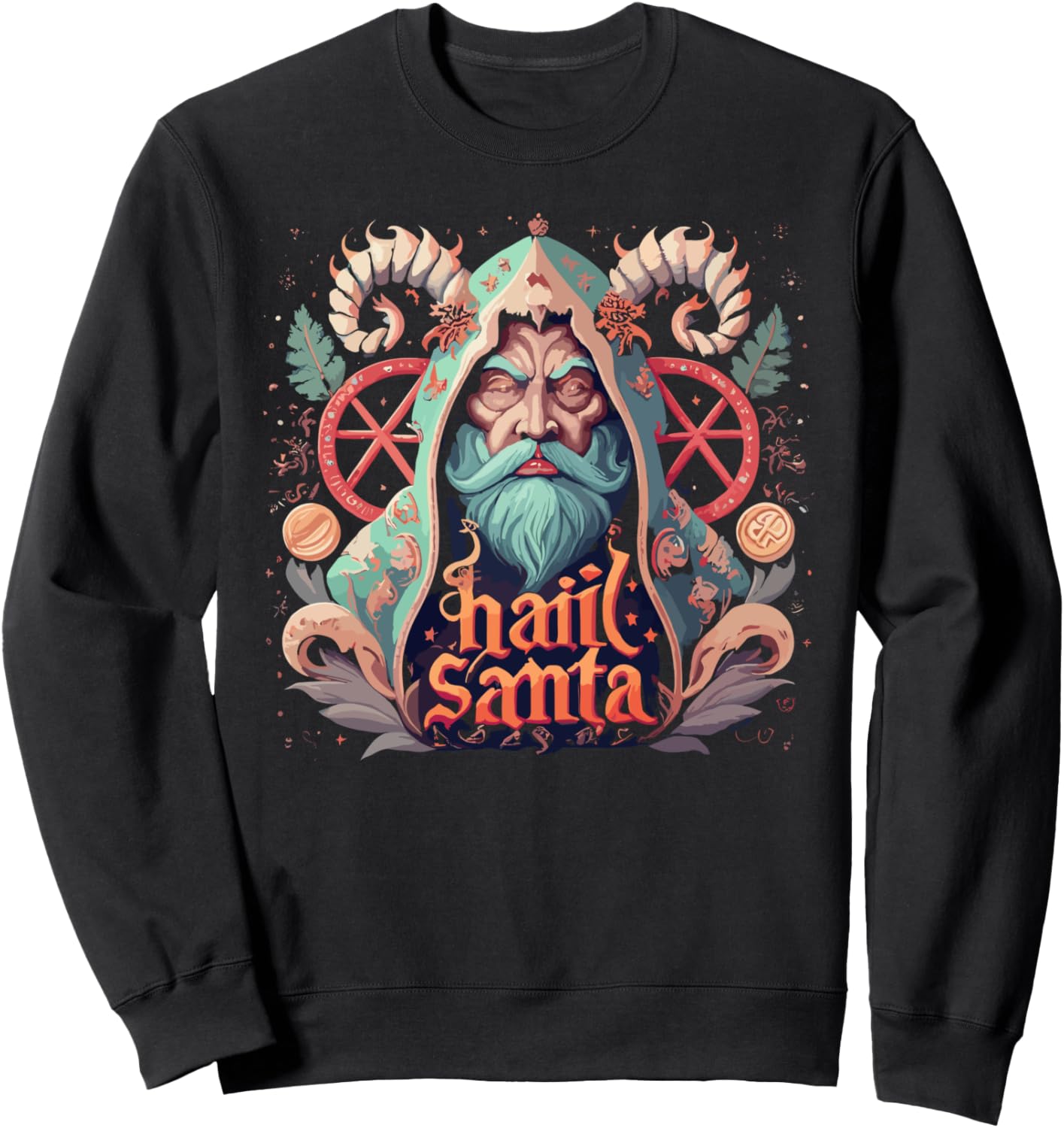 Привет, Санта! Уродливая рождественская толстовка с Крампусом Hail Santa Ugly Christmas, черный
Привет, Санта! Уродливая рождественская толстовка с Крампусом Hail Santa Ugly Christmas, черный