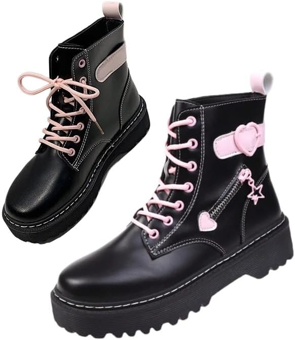 Авантгардные платформенные боевые ботинки Y2K из искусственной кожи с мягкой подошвой Lug в готическом стиле для стрита, фестивалей и путешествий, с завязками вокруг щиколотки, петлей для надевания и массивным профилем Ctkvbmeoi, черный
Авантгардные платформенные боевые ботинки Y2K из искусственной кожи с мягкой подошвой Lug в готическом стиле для стрита, фестивалей и путешествий, с завязками вокруг щиколотки, петлей для надевания и массивным профилем Ctkvbmeoi, черный