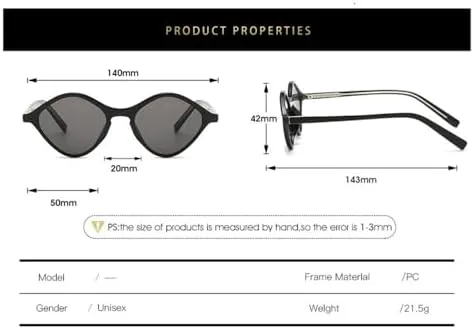 Ретро-солнцезащитные очки 2027 года в стиле «маленький многоугольник» для женщин и мужчин, панк-очки, солнцезащитные очки с защитой от УФ-излучения UV400 MTZJH, White
Ретро-солнцезащитные очки 2027 года в стиле «маленький многоугольник» для женщин и мужчин, панк-очки, солнцезащитные очки с защитой от УФ-излучения UV400 MTZJH, White