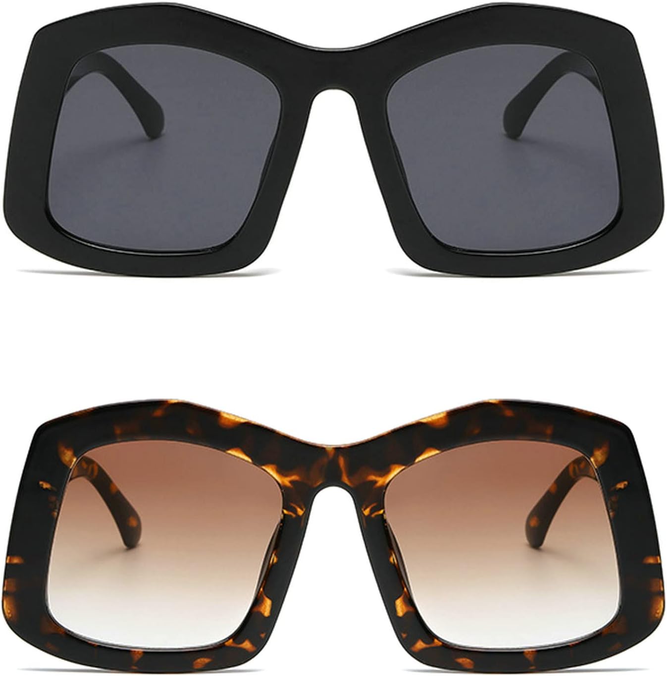 Солнцезащитные очки Melrose Big Square, модные женские, конфетного цвета, ретро, увеличенного размера, трендовые солнцезащитные очки с защитой от УФ-излучения UV400, 2pcs Black&leopard
Солнцезащитные очки Melrose Big Square, модные женские, конфетного цвета, ретро, увеличенного размера, трендовые солнцезащитные очки с защитой от УФ-излучения UV400, 2pcs Black&leopard