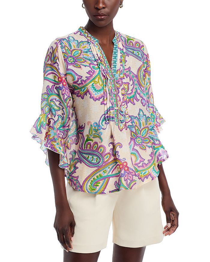 Шелковая блузка Zellah Johnny Was, мультиколор
Шелковая блузка Zellah Johnny Was, мультиколор