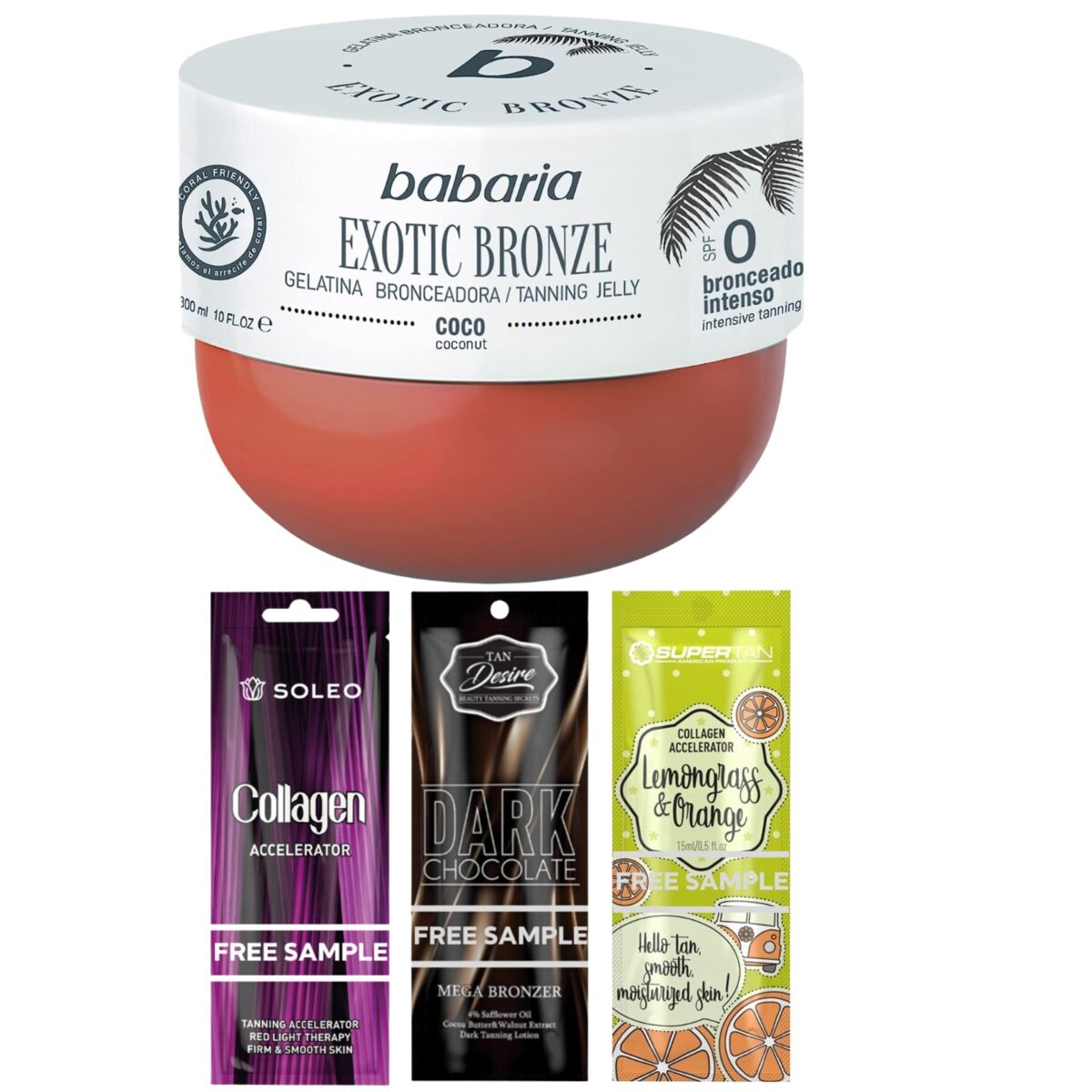 Babaria, Sun & Protect SPF0, бронзирующий крем, 300 мл + пакетики
Babaria, Sun & Protect SPF0, бронзирующий крем, 300 мл + пакетики