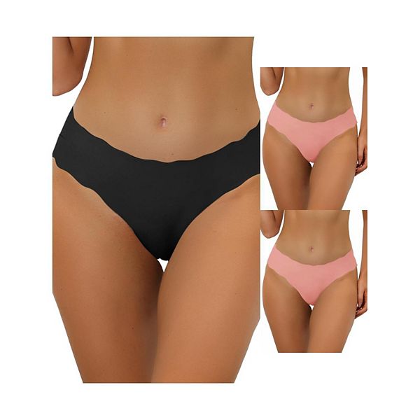 3 пачки женских трусиков-бикини без швов невидимые Allegra K, Mid Pink Black
3 пачки женских трусиков-бикини без швов невидимые Allegra K, Mid Pink Black