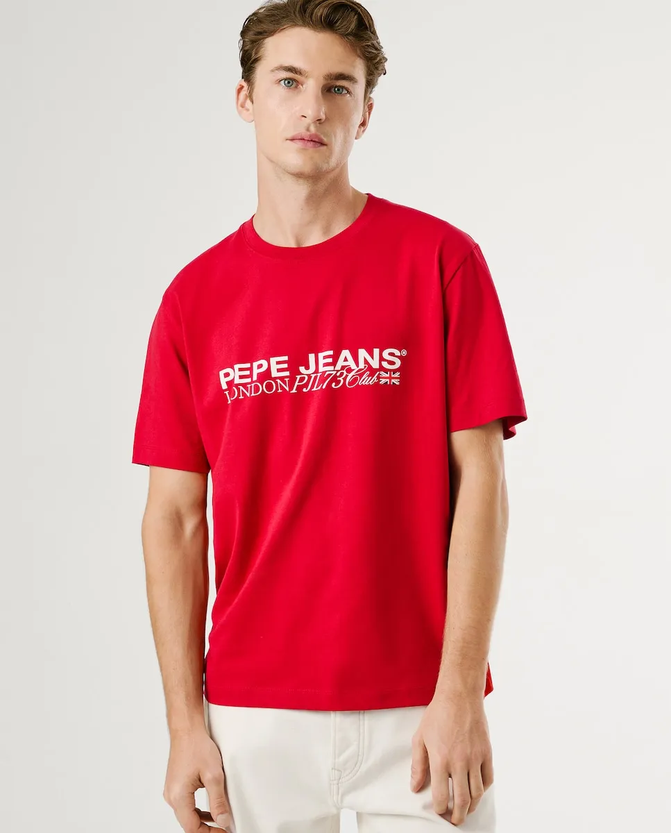 Футболка мужская с коротким рукавом и печатным логотипом Pepe Jeans, красный
Футболка мужская с коротким рукавом и печатным логотипом Pepe Jeans, красный