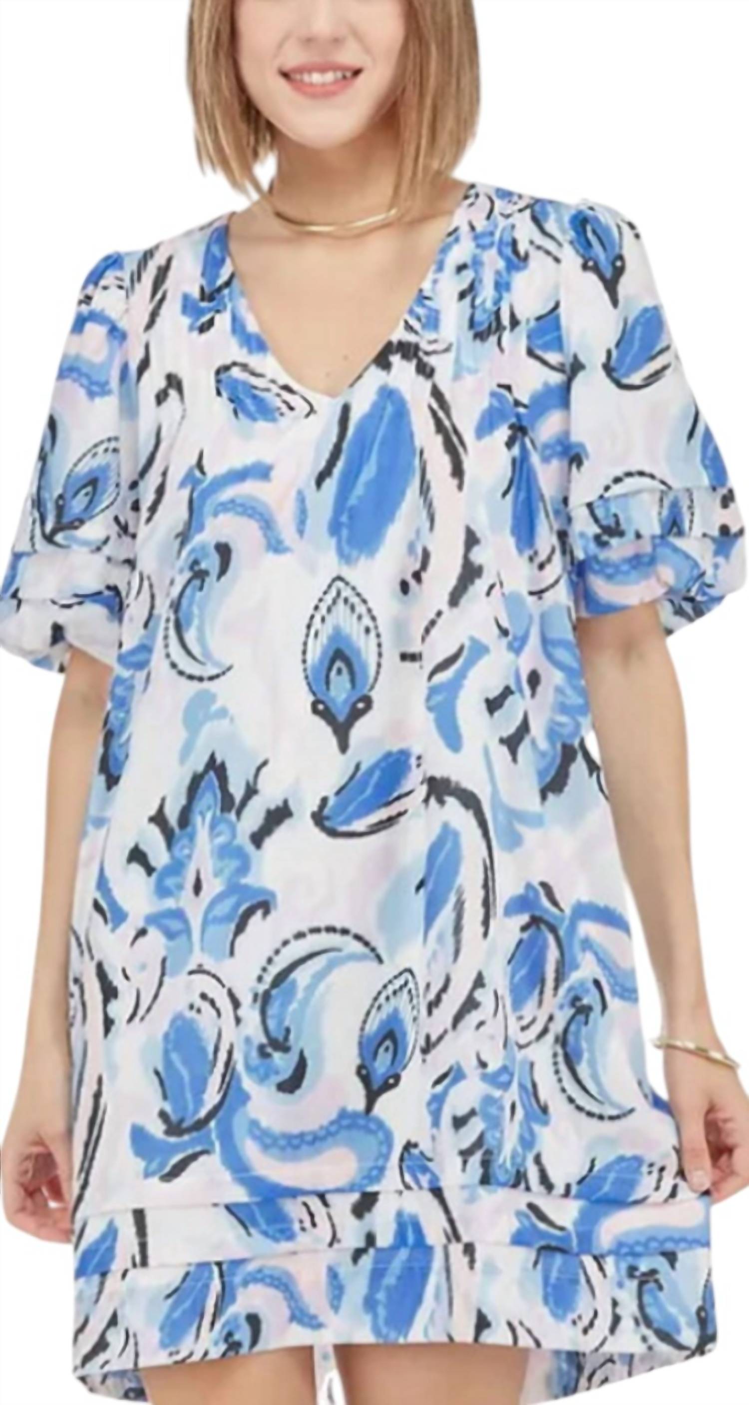 Платье с плиссированными рукавами-фонариками в летнем стиле Pais Joy Joy, цвет summer pais
Платье с плиссированными рукавами-фонариками в летнем стиле Pais Joy Joy, цвет summer pais