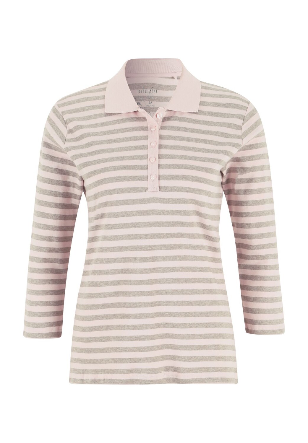 Рубашка-поло Тильда, рукав 3/4, хлопок Пима, женская Adagio, цвет Rose Taupe
Рубашка-поло Тильда, рукав 3/4, хлопок Пима, женская Adagio, цвет Rose Taupe