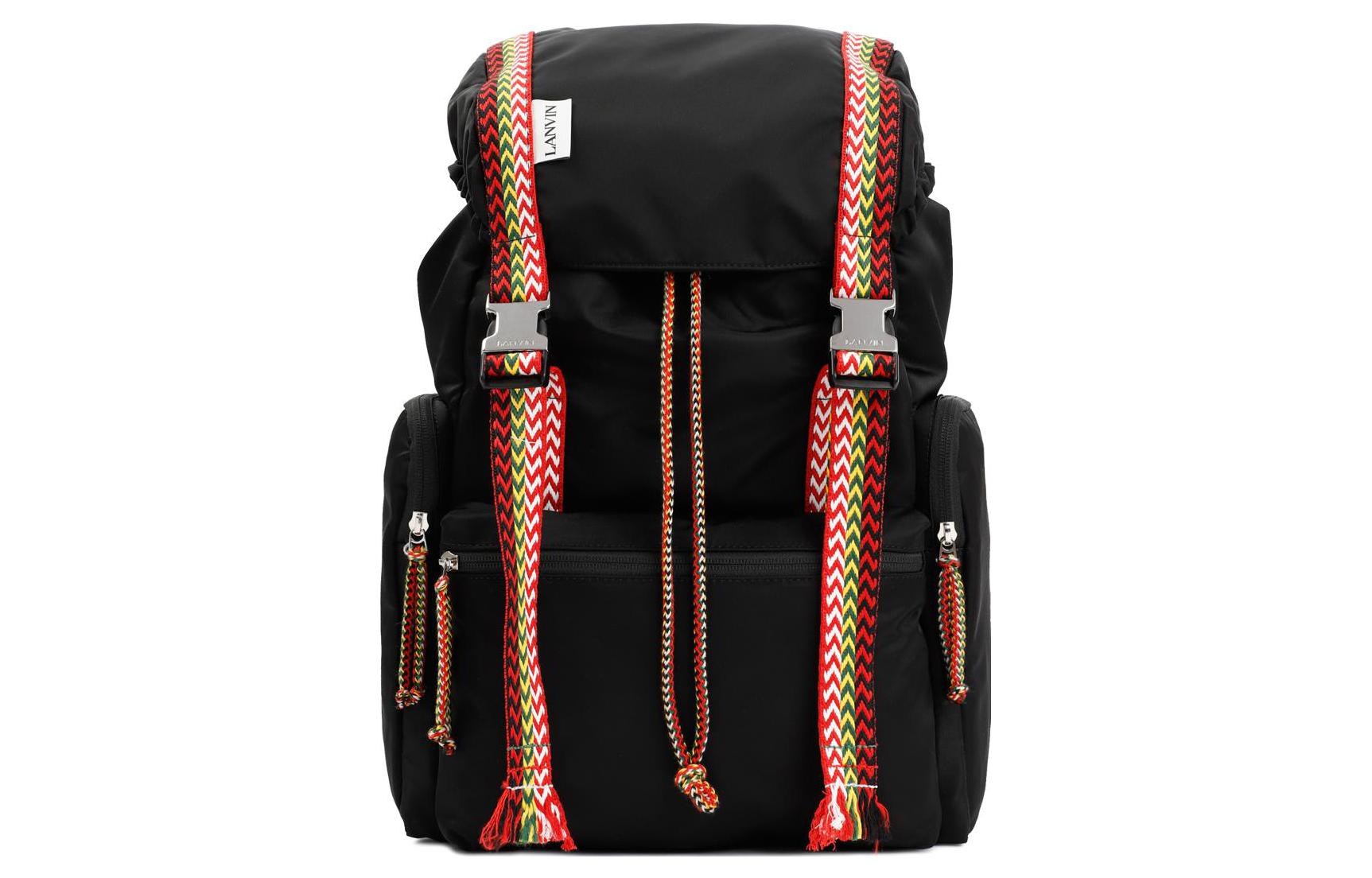 Lanvin Нейлоновый рюкзак мужской черный 
Lanvin Нейлоновый рюкзак мужской черный