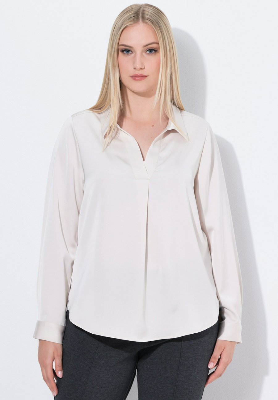 Блуза Ulla Popken Blouse, Grey Beige/Beige
Блуза Ulla Popken Blouse, Grey Beige/Beige