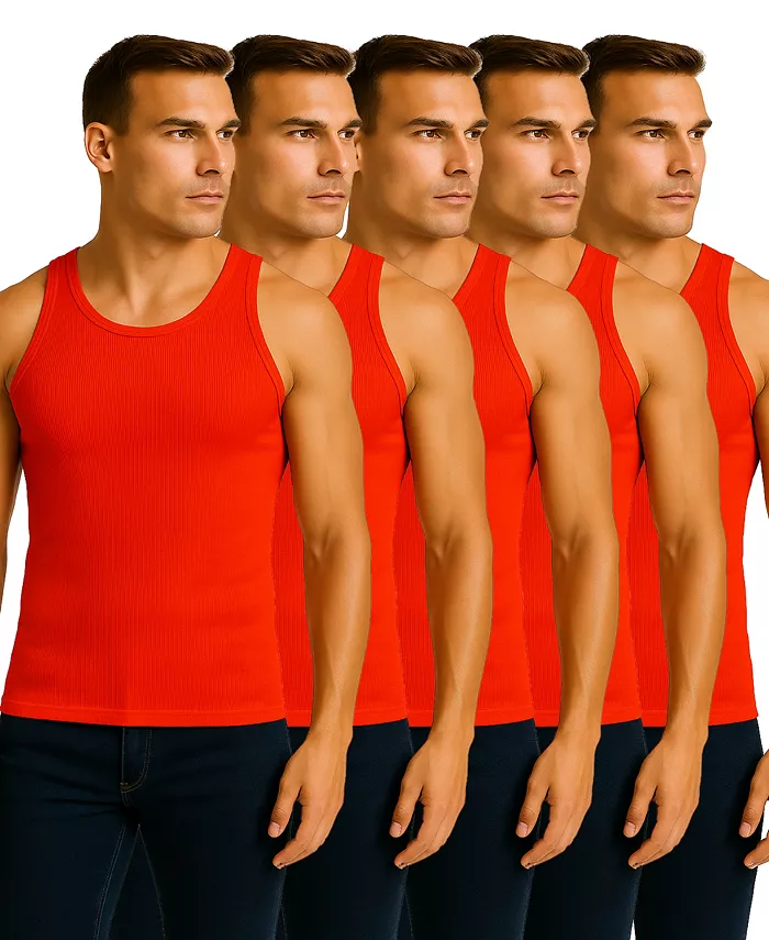 Мужская упаковка из 5 майок риббон с усиленной тканью Galaxy By Harvic, красный
Мужская упаковка из 5 майок риббон с усиленной тканью Galaxy By Harvic, красный