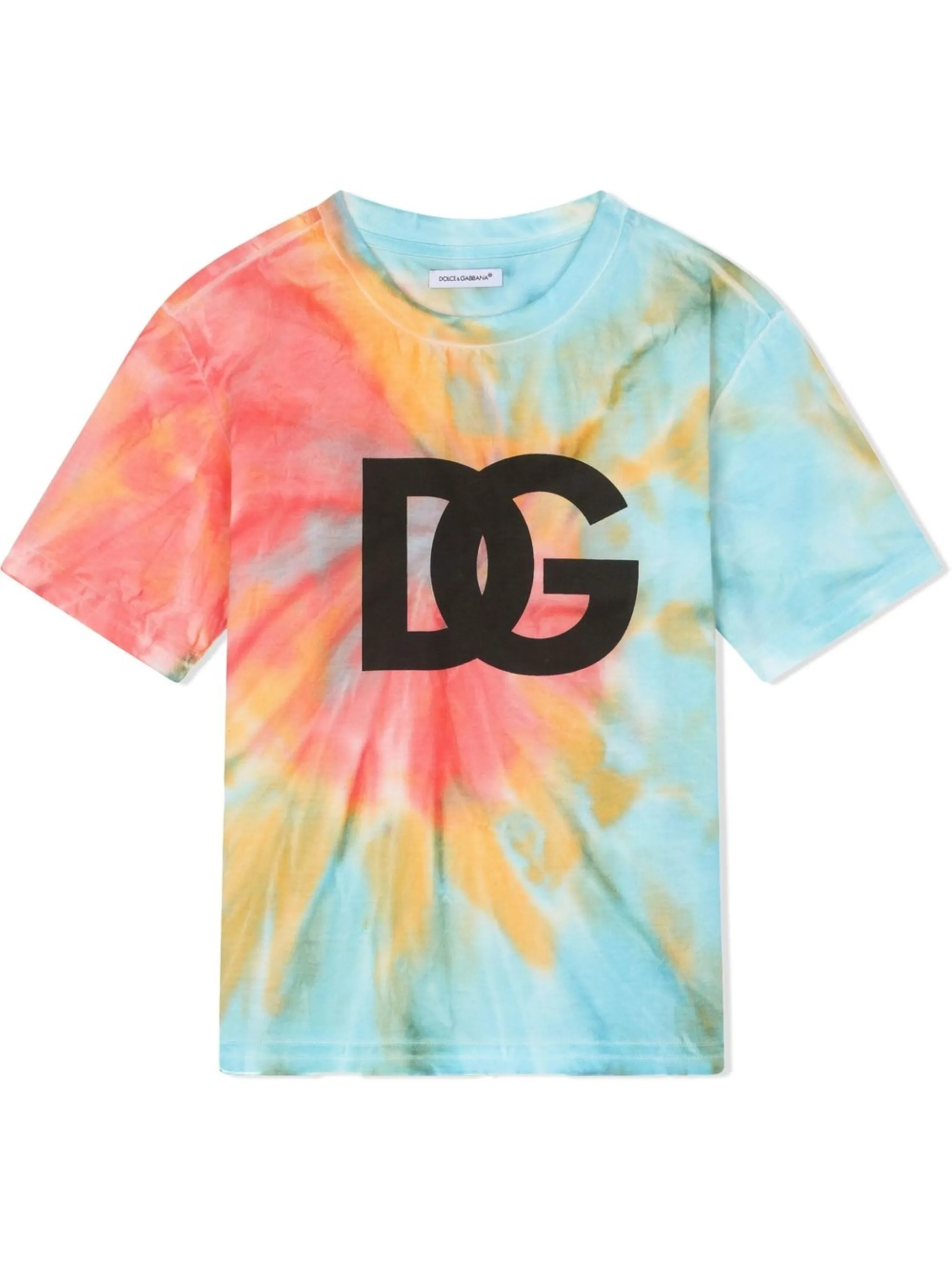 Футболка с принтом тай-дай и логотипом Dolce & Gabbana Kids, синий
Футболка с принтом тай-дай и логотипом Dolce & Gabbana Kids, синий