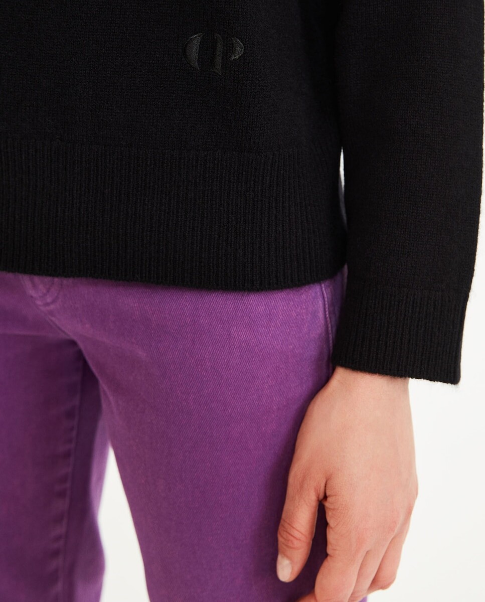 Кашемировый женский свитер с круглым вырезом Claudie Pierlot, черный
Кашемировый женский свитер с круглым вырезом Claudie Pierlot, черный