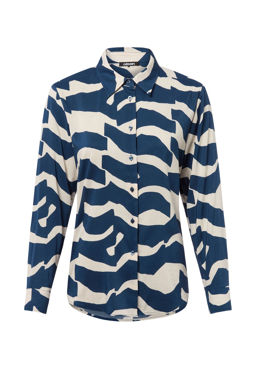 Блуза Olsen Button-down blouse, Indigo/Beige/Blue
Блуза Olsen Button-down blouse, Indigo/Beige/Blue