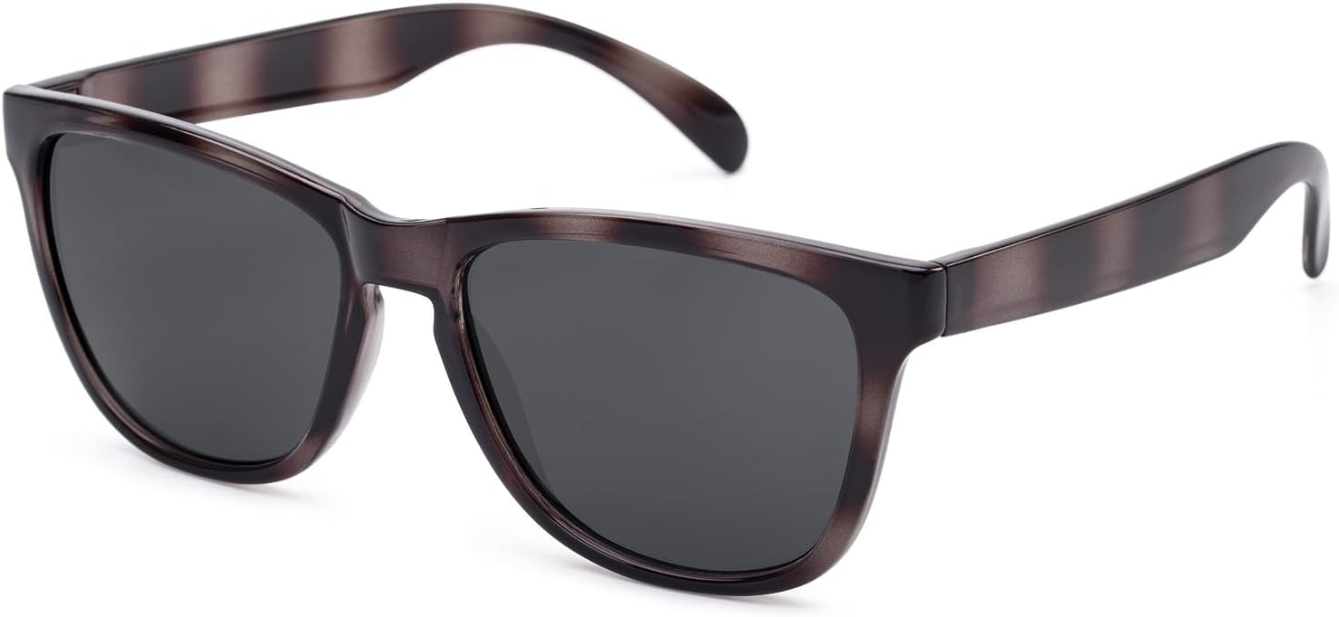 Женские солнцезащитные очки COLOSSEIN, классическая квадратная оправа, зеркальные линзы UV400, подходят для пляжа, отдыха и вождения, C37-brown Tortoiseshell+gray Lens
Женские солнцезащитные очки COLOSSEIN, классическая квадратная оправа, зеркальные линзы UV400, подходят для пляжа, отдыха и вождения, C37-brown Tortoiseshell+gray Lens