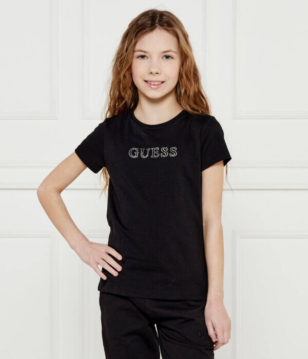 Футболка детская Guess со стразами, черный
Футболка детская Guess со стразами, черный