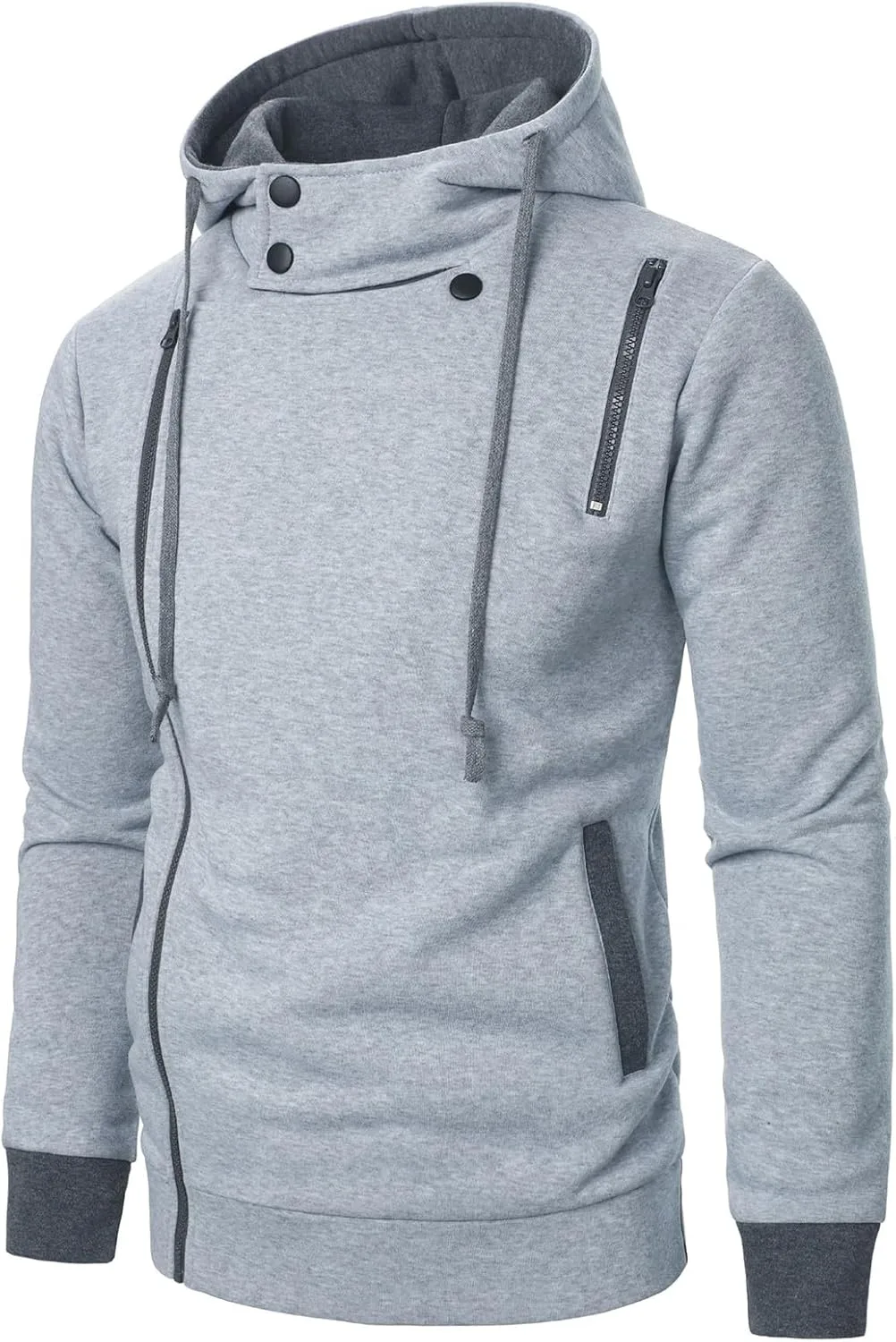 Мужская худи с боковой молнией и застежкой на пуговицы, slim fit CHXLQQX
Мужская худи с боковой молнией и застежкой на пуговицы, slim fit CHXLQQX