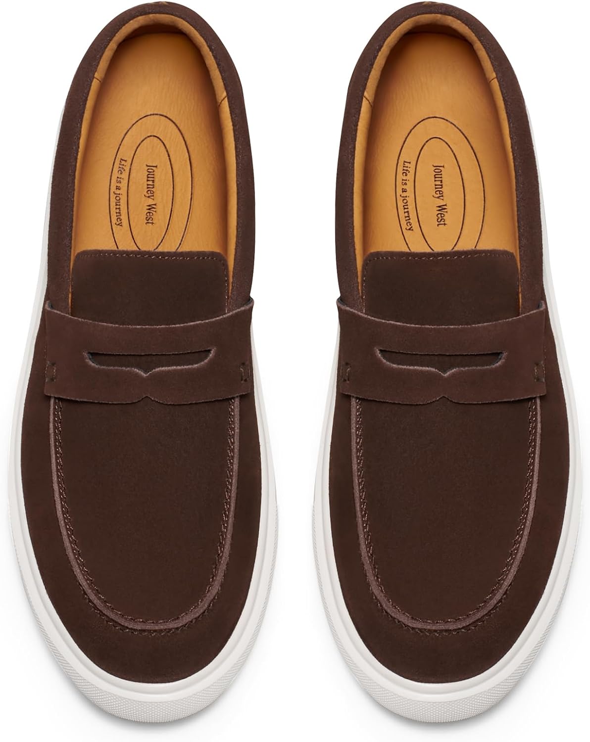 Мужские замшевые слипоны Journey West с пенни-лоферами, Newpenny-coffee
Мужские замшевые слипоны Journey West с пенни-лоферами, Newpenny-coffee