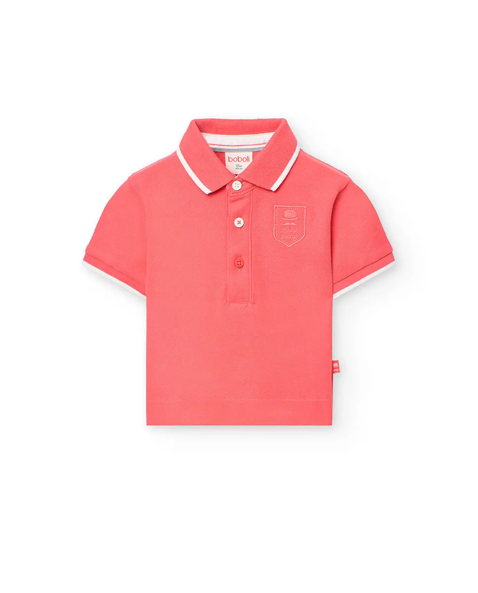 Однотонная хлопковая рубашка поло для мальчиков с контрастной отделкой Boboli, красный
Однотонная хлопковая рубашка поло для мальчиков с контрастной отделкой Boboli, красный