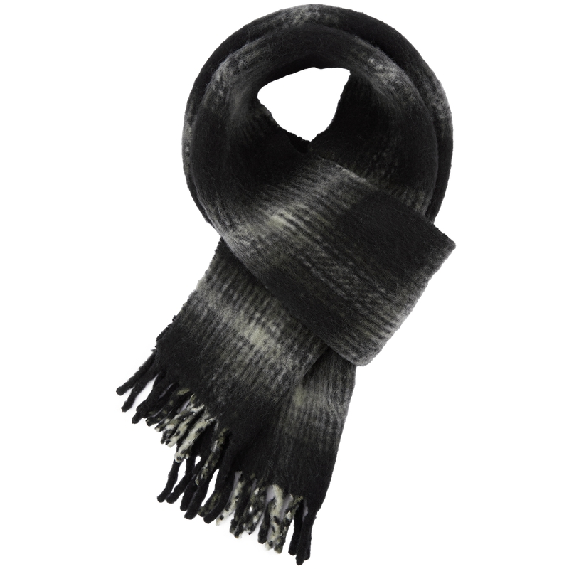 Tommy Hilfiger Шарф из смесовой ткани унисекс, Black White Plaid 0MD
Tommy Hilfiger Шарф из смесовой ткани унисекс, Black White Plaid 0MD