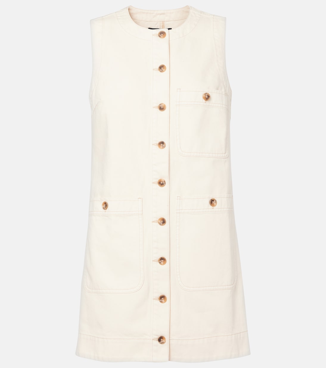 Мини-платье Oakley из денима Veronica Beard, экрю
Мини-платье Oakley из денима Veronica Beard, экрю