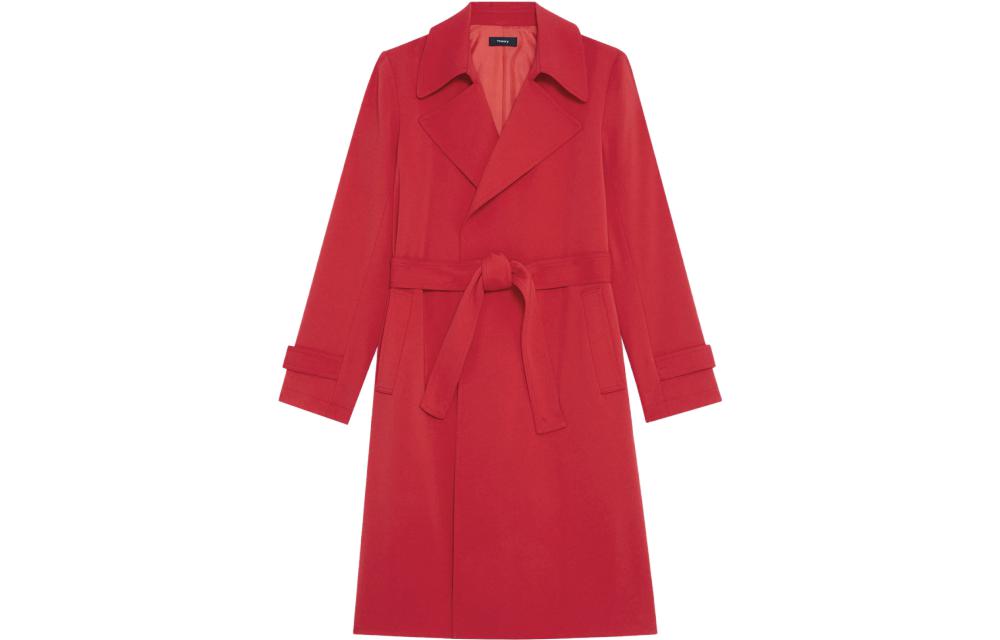 THEORY Женское тренч красный огонь, Flame Red
THEORY Женское тренч красный огонь, Flame Red