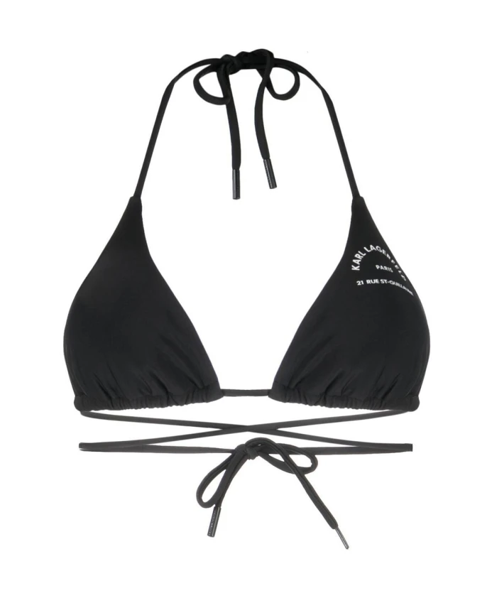 Топ от бикини в форме треугольника Karl Lagerfeld, черный
Топ от бикини в форме треугольника Karl Lagerfeld, черный