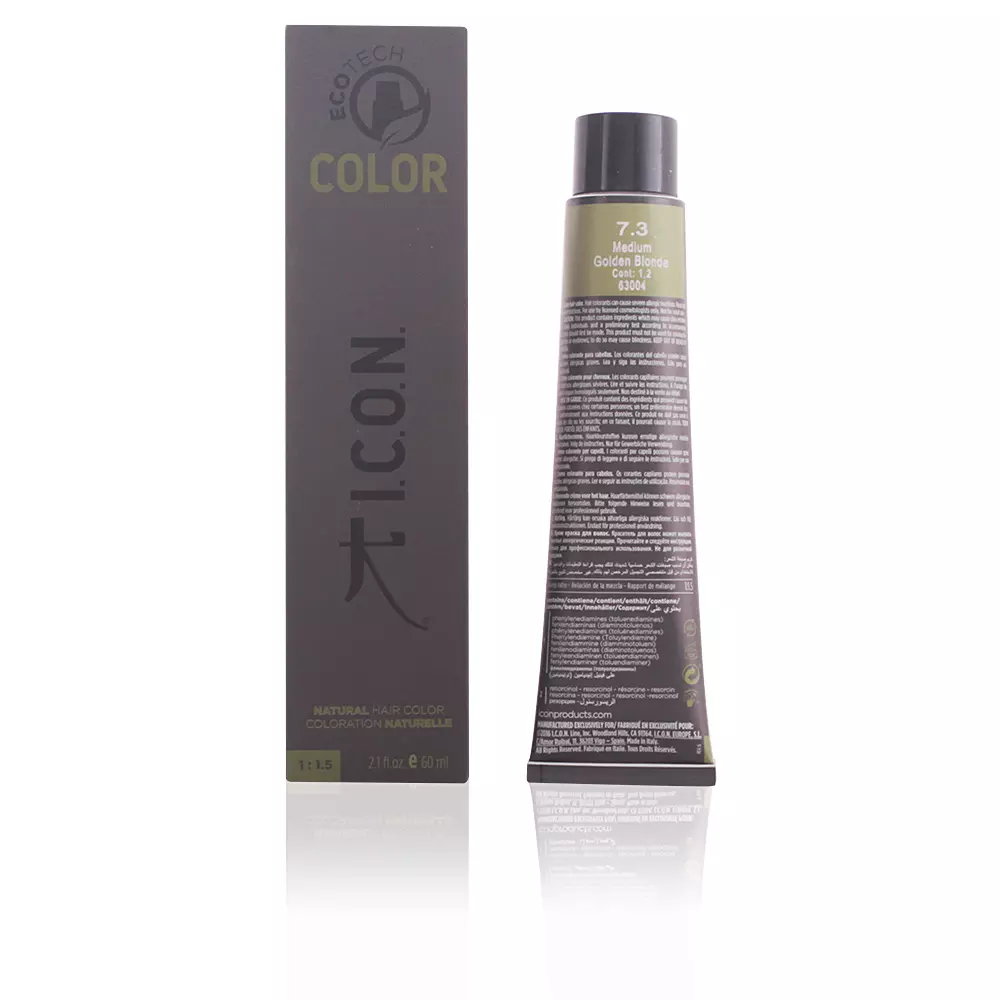 Краска для волос Ecotech color natural color I.C.O.N., цвет 7.3 medium golden blonde, 60 мл.
Краска для волос Ecotech color natural color I.C.O.N., цвет 7.3 medium golden blonde, 60 мл.