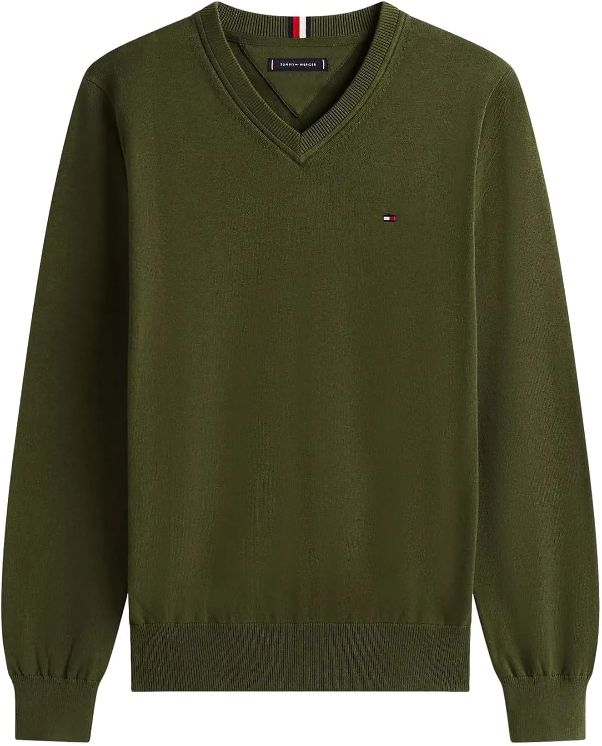 TOMMY HILFIGER мужской хлопковый V-образный свитер
TOMMY HILFIGER мужской хлопковый V-образный свитер