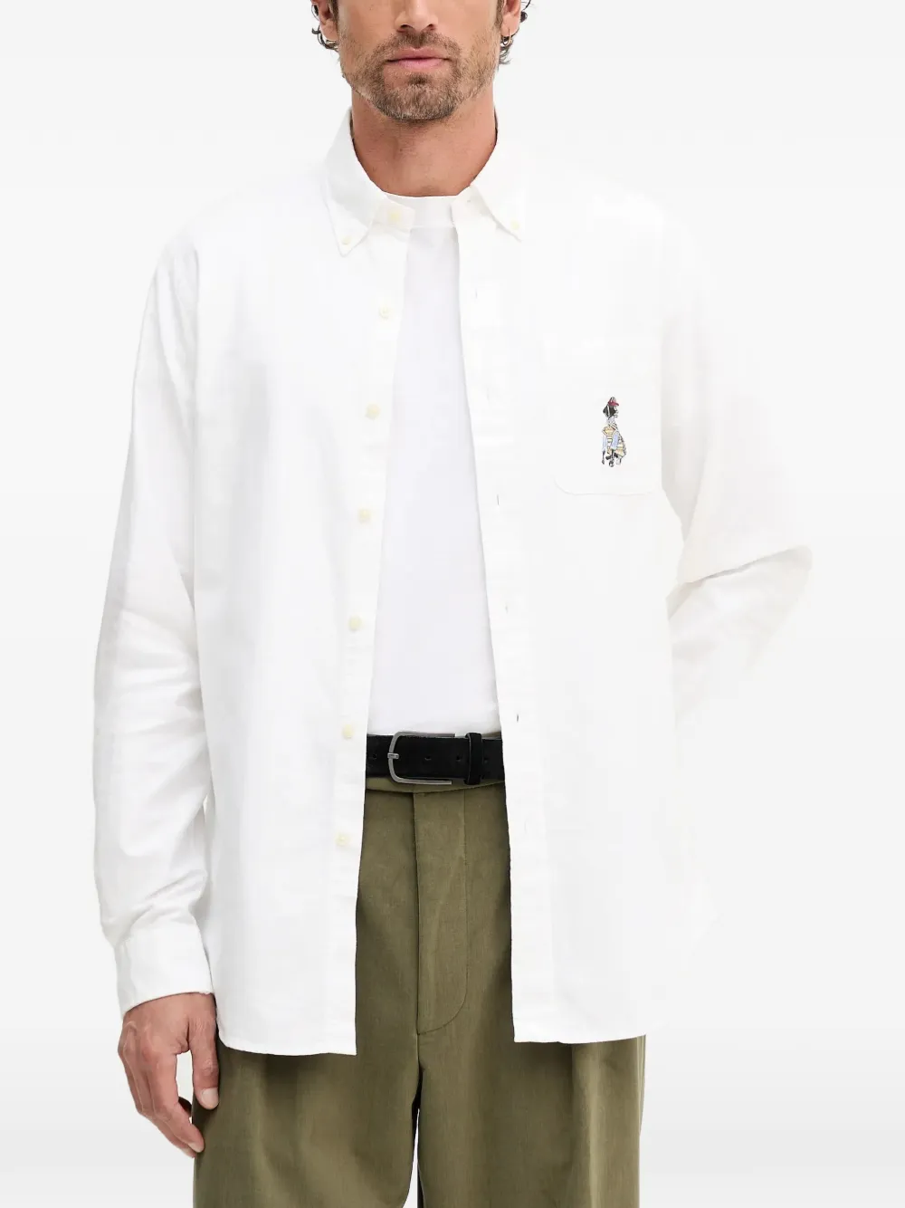 Рубашка с вышитым карманом Polo Ralph Lauren, белый
Рубашка с вышитым карманом Polo Ralph Lauren, белый
