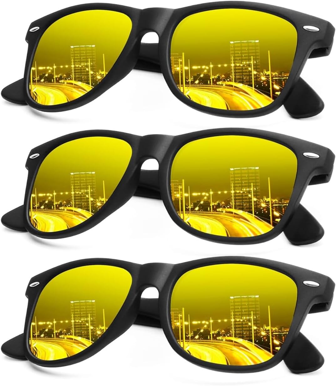 Поляризованные солнцезащитные очки KALIYADI для мужчин и женщин, матовые линзы, цветные зеркальные линзы, защита от УФ-излучения (3 шт.), Night Vision/Night Vision/Night Vision
Поляризованные солнцезащитные очки KALIYADI для мужчин и женщин, матовые линзы, цветные зеркальные линзы, защита от УФ-излучения (3 шт.), Night Vision/Night Vision/Night Vision