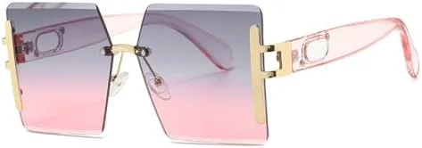 Большие солнцезащитные очки без оправы для женщин и мужчин. Модные солнцезащитные очки в винтажном стиле, розовые, с защитой от УФ-излучения UV400 MTZJH, Gray Pink
Большие солнцезащитные очки без оправы для женщин и мужчин. Модные солнцезащитные очки в винтажном стиле, розовые, с защитой от УФ-излучения UV400 MTZJH, Gray Pink