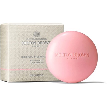 Molton Brown Delicious ароматизированное мыло с ревенем и розой
Molton Brown Delicious ароматизированное мыло с ревенем и розой