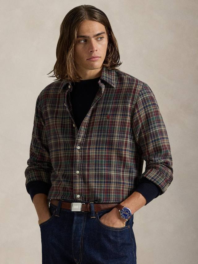 Хлопковая рубашка поло в полоску Pony Ralph Lauren
Хлопковая рубашка поло в полоску Pony Ralph Lauren